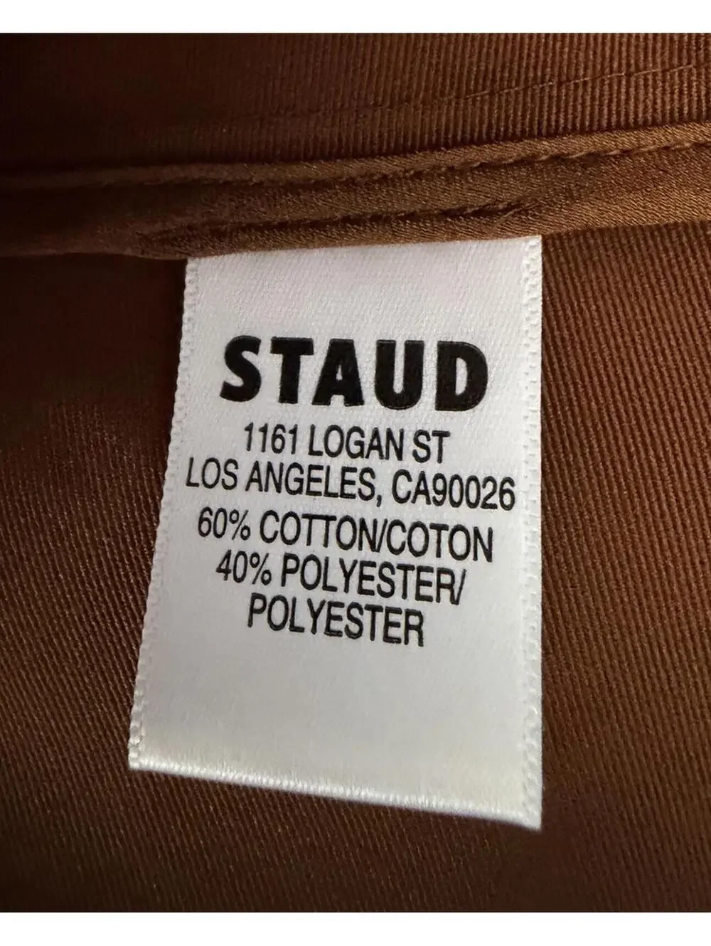 New STAUD Mini Ilana Dress in Clove Size S $325 - Picture 10 of 11